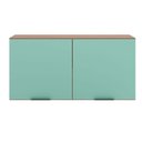 Ver imagem 5 de Armário Aéreo 120 Cm 2 Portas Etna Poliman Móveis Carvalho Oak/menta