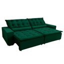 Ver imagem 2 de Sofá Elegance Retratil e Reclinavel 2,32 Mts Veludo Verde