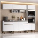 Ver imagem 2 de Armário de Cozinha Completa Atlanta Unique 5 Módulos 225cm Branca Móveis Carraro
