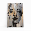 Ver imagem 1 de Quadro Mulher Dourada Desenho Artístico Canvas 100x70cm