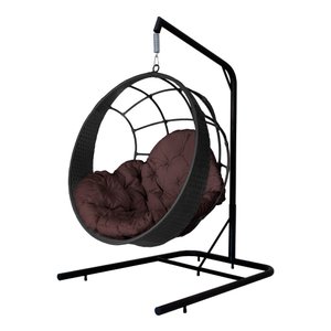 Cadeira Balanço Ninho Suspenso com Suporte e Almofada Impermeável
