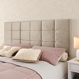 Cabeceira Estofada Bia 1.60 Cama Box Queen - Areia - 2