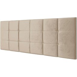 Cabeceira Estofada Bia 1.60 Cama Box Queen - Areia - 1