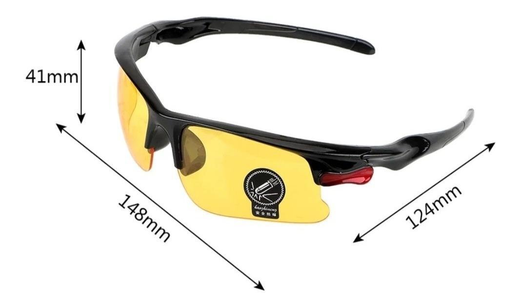 Oculos Lente Amarela Noturna Esporte Bike Corrida Dirigir - 4