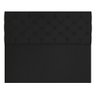 Cabeceira Capitonê King 195cm Jade Suede Preto SLK Decor Cabeceira Jade - 3