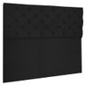 Cabeceira Capitonê King 195cm Jade Suede Preto SLK Decor Cabeceira Jade - 1