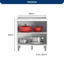 Ver imagem 5 de Balcão para Cozinha 80m 2 Portas Evidence