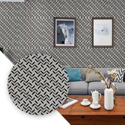 Papel de Parede Adesivo Pvc Estampado - Transforme Sua Casa Estampa:zig Zag - 3