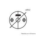 Ver imagem 2 de Jogo de Roseta Trava Auxiliar Tetra 1001/1002/1004/1008 com Parafuso Aparente Inox Stam