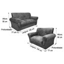 Ver imagem 2 de Sofá 2 e 3 Lugares Vermelho 608 Fortaleza