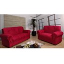 Ver imagem 1 de Sofá 2 e 3 Lugares Vermelho 608 Fortaleza
