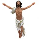Ver imagem 1 de Escultura Jesus Cristo Ressuscitado 30 Cm em Resina