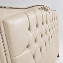Ver imagem 3 de Cabeceira Cama Casal Queen Greta 160cm Estofada Corino Modena Design Clássico