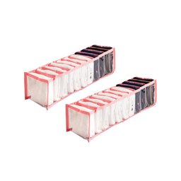 Kit 2 Colmeias Organizadoras de Gaveta 11 Nichos 10x40x10 Cor:Rosa - 1