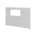 Ver imagem 4 de Balcão Armário Gabinete de Cozinha para Microondas e Forno Elétrico 3 Portas Lilian Mobília Decor Br