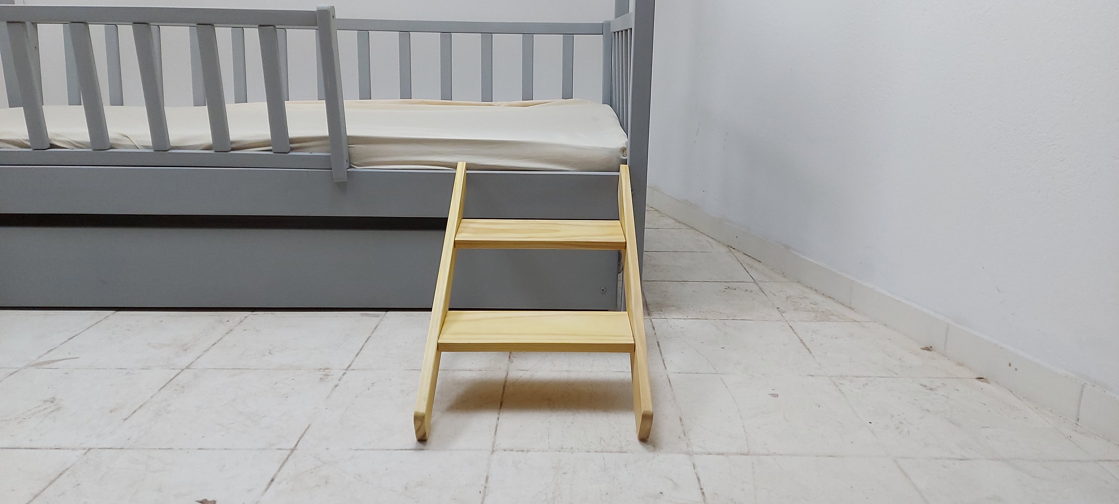 Escada para Cama Montessoriana Madeira Maciça Pinus - 2