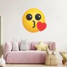 Adesivo de Parede Emoji Beijinho Doce - 2