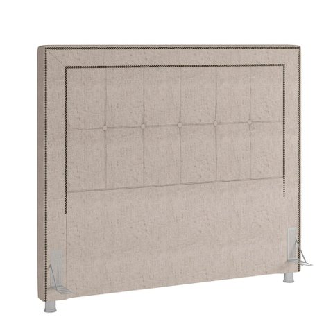Cabeceira Cama Box Casal 140 cm P05 Atenas Linho Cru - Lyam Decor
