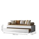 Ver imagem 4 de Bicama Solteiro Ônix Flex Branco - Peternella Móveis