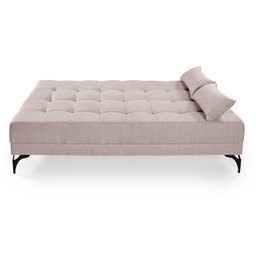 Sofá Cama Solteiro Nevada Reclinavel Revestimento Linho Pes em Ferro - 4