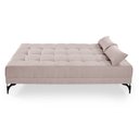 Ver imagem 4 de Sofá Cama Solteiro Nevada Reclinavel Revestimento Linho Pes em Ferro