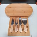 Ver imagem 3 de Jogo 4 Peças para Queijo Home&co com Tabua de Corte e Gaveta Bambu Natural