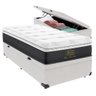 Cama Box Baú + Colchão Black Star Solteiro 78x188 King Star - 1