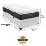 Cama Box Baú + Colchão Black Star Solteiro 78x188 King Star - 4