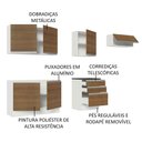 Ver mais imagens de Cozinha Completa 260003 Com Armário E Balcão Branco/Rustic