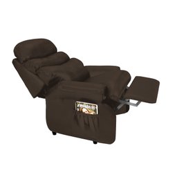 Poltrona Reclinável do Papai Corino para Descanso de Idosos:marrom - 1