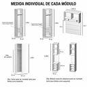 Ver imagem 4 de Quarto Modulado Casal 6 Peças Altezza Belmax:Freijó