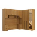 Ver imagem 5 de Quarto Modulado Casal 6 Peças Altezza Belmax:Freijó