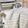 Kit Edredom Solteiro 4 Peças Percal Algodão 180 Fios Gride Casaborda - 3