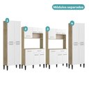 Ver imagem 4 de Armário de Cozinha Compacta Arizona Slim Carraro Carvalho com Branco