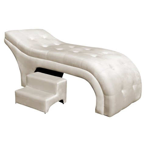 Maca Mesa Estética Facial Cílios Sobrancelhas Salão Massagem Veludo 70 cm - Estopar Maca Botonê Velu