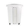 Lixeira Grande 2 Aberturas, Pedal e Rodas 60 Litros - 5