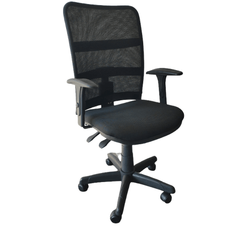 Cadeira Escritório Tela New Base - Nr17 Back System