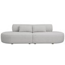 Ver imagem 6 de Sofá Orgânico Horizonte 4 Lugares 230cm Bouclé Cinza Claro - Nexta Casa