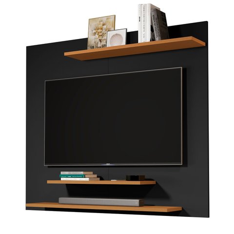 Painel Dubai Preto Ripado - Moveisaqui
