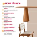 Ver imagem 6 de Conjunto Sala de Jantar Mesa Noronha 180cm Tampo Laminado Organico e 6 Cadeiras Eva Premium