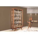 Ver imagem 1 de Cristaleira de Vidro com Puxador de Cristal - Pérola - Móveis Montanhês