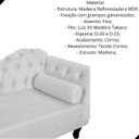 Ver imagem 2 de Divã Recamier Larissa Suede 150cm Lado Esquerdo + Brinde