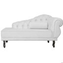 Ver imagem 1 de Divã Recamier Larissa Suede 150cm Lado Esquerdo + Brinde