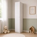 Ver imagem 3 de Guarda Roupa Roupeiro Infantil Eloisa 01 Porta Branco Phoenix Baby