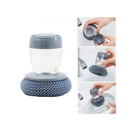 Escova de Limpeza com Dispenser para Detergente