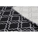 Ver imagem 5 de Tapete Para Sala ou Quarto Antiderrapante 1,50M x 1,32M Geométrico Preto e Branco
