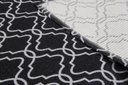 Ver imagem 5 de Tapete Para Sala ou Quarto Antiderrapante 1,50M x 1,32M Geométrico Preto e Branco