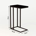 Ver imagem 3 de Mesa Lateral Encaixe Preto e Tampo Preto
