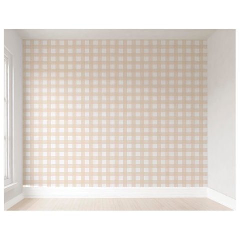 Papel de Parede Xadrez Infantil Colorido 3m