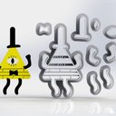 Ver imagem 1 de Cortador Gravity Falls Bill Cipher Tamanho 5cm